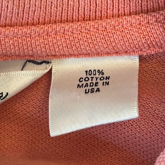 Brooks Brothers Golden Fleece Solid Orange Polo XL Short Sleeve Made in the USA - Picture 7 of 8